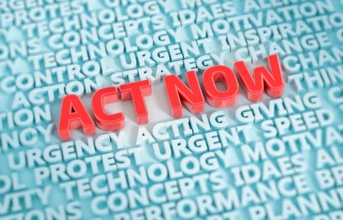 How a Simple Shift in Mindset Can Change Your Life Forever2 Red color act now word in a green backgo with other motivatioanal words. How a simle shirt in mindset can chage your life forever.